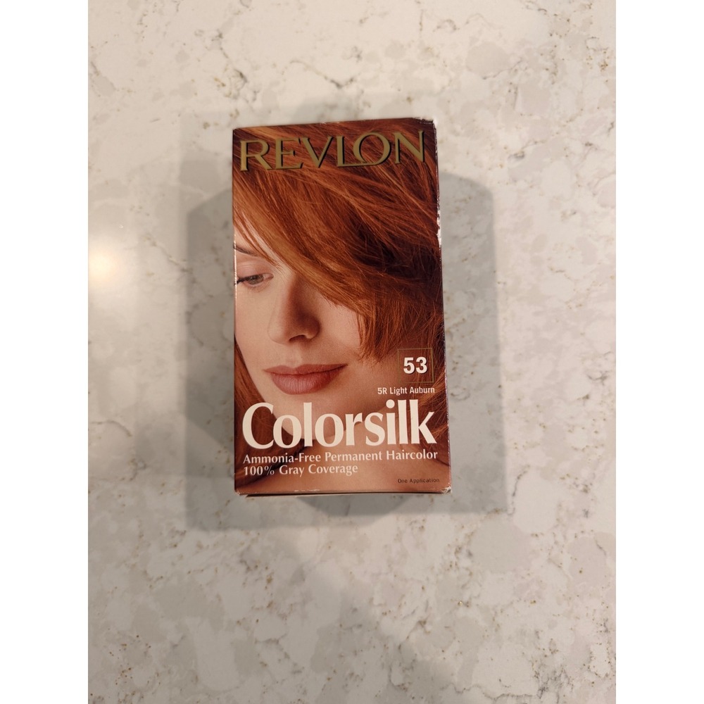 Revlon Colorsilk 53 5R Light Auburn Permanent Hair Color Ammonia-Free New Box